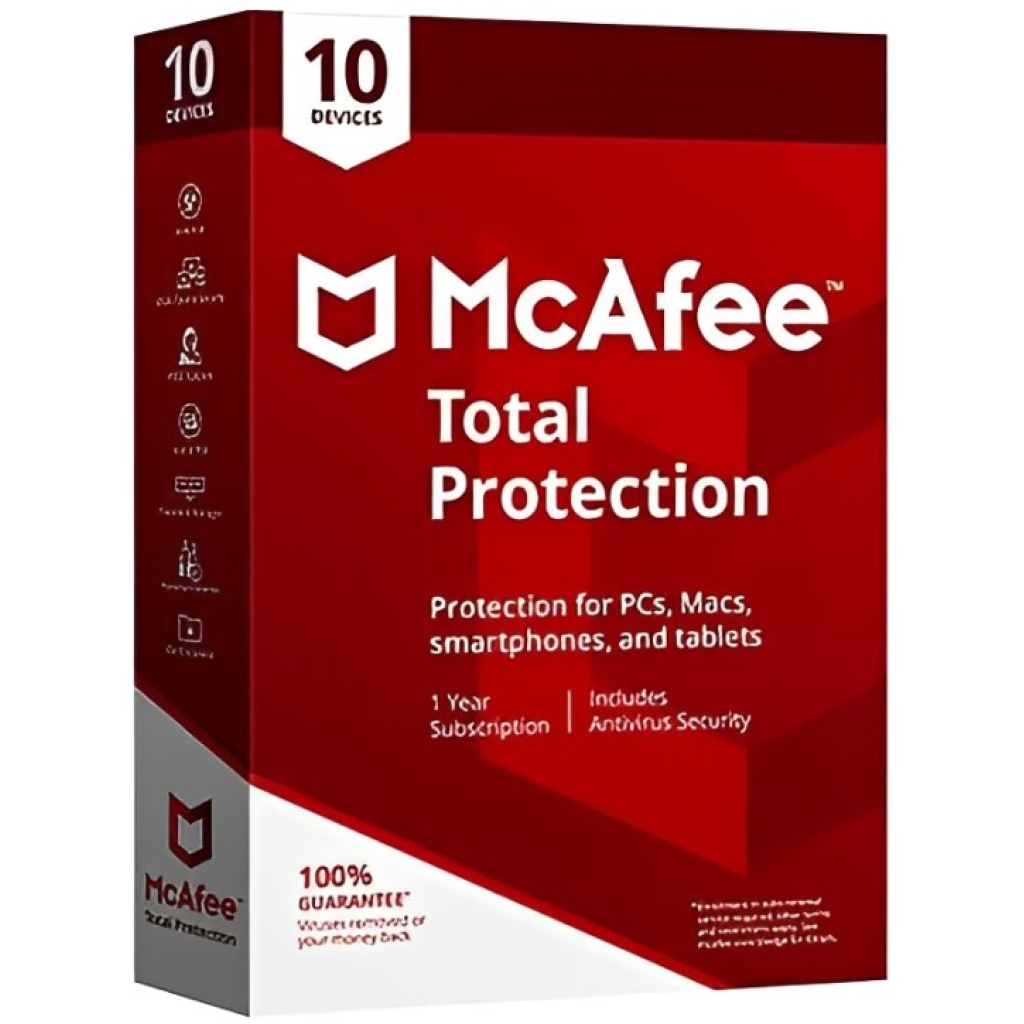 McAfee Total Protection - Global Key - 10 Device 1 Year