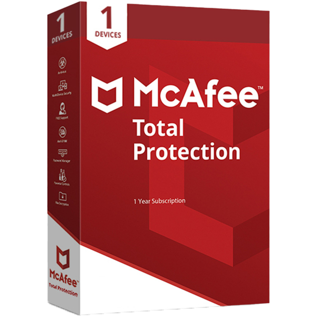 McAfee Total Protection - Global Key - 1 Year 1 Device