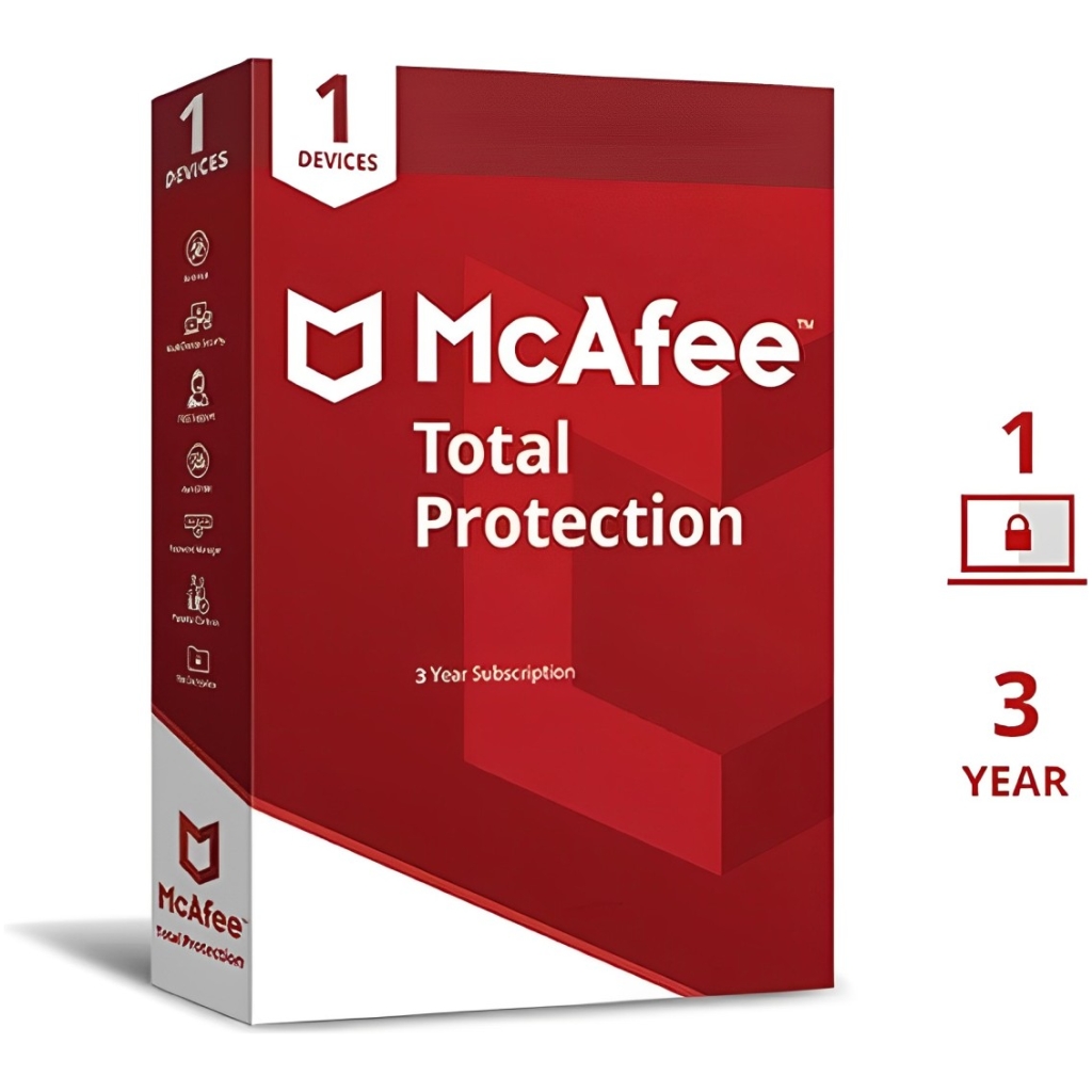 McAfee Total Protection - Global Key - 3 Year 1 Device