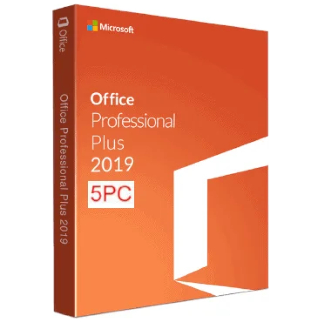 Microsoft Office 2019 Professional Plus Global Key (5PC)