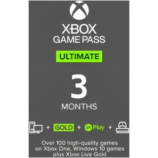 Xbox Game Pass Ultimate 3 Month-Xbox Key-United States