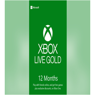 Xbox Live Gold 12 Months CD Key (US Only)